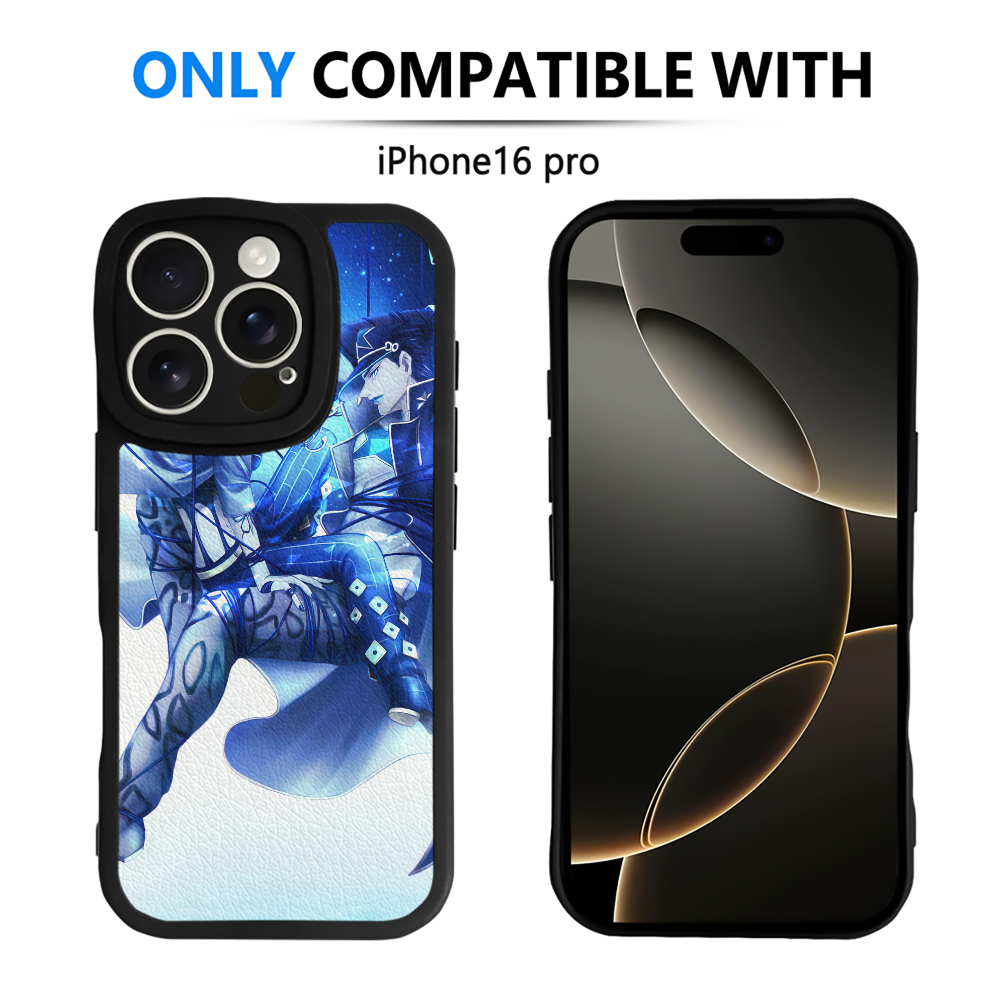 （画像用） ジョジョの奇妙な冒険 JoJo's Bizarre Adventure 【iPhone 16シリーズ対応】シリコンスマホケース（レザー調） 材質：シリコン